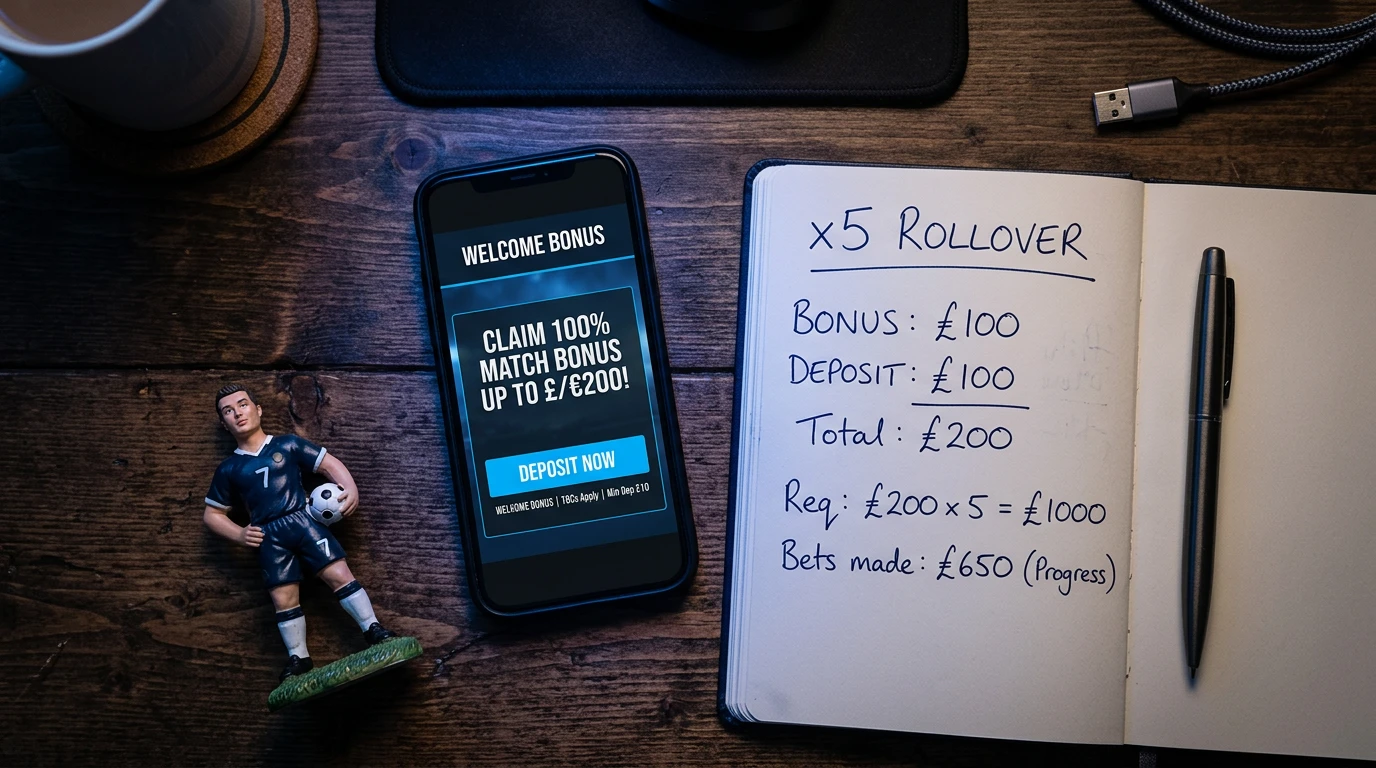 Bonos apuestas Champions League promociones freebets rollover guía España