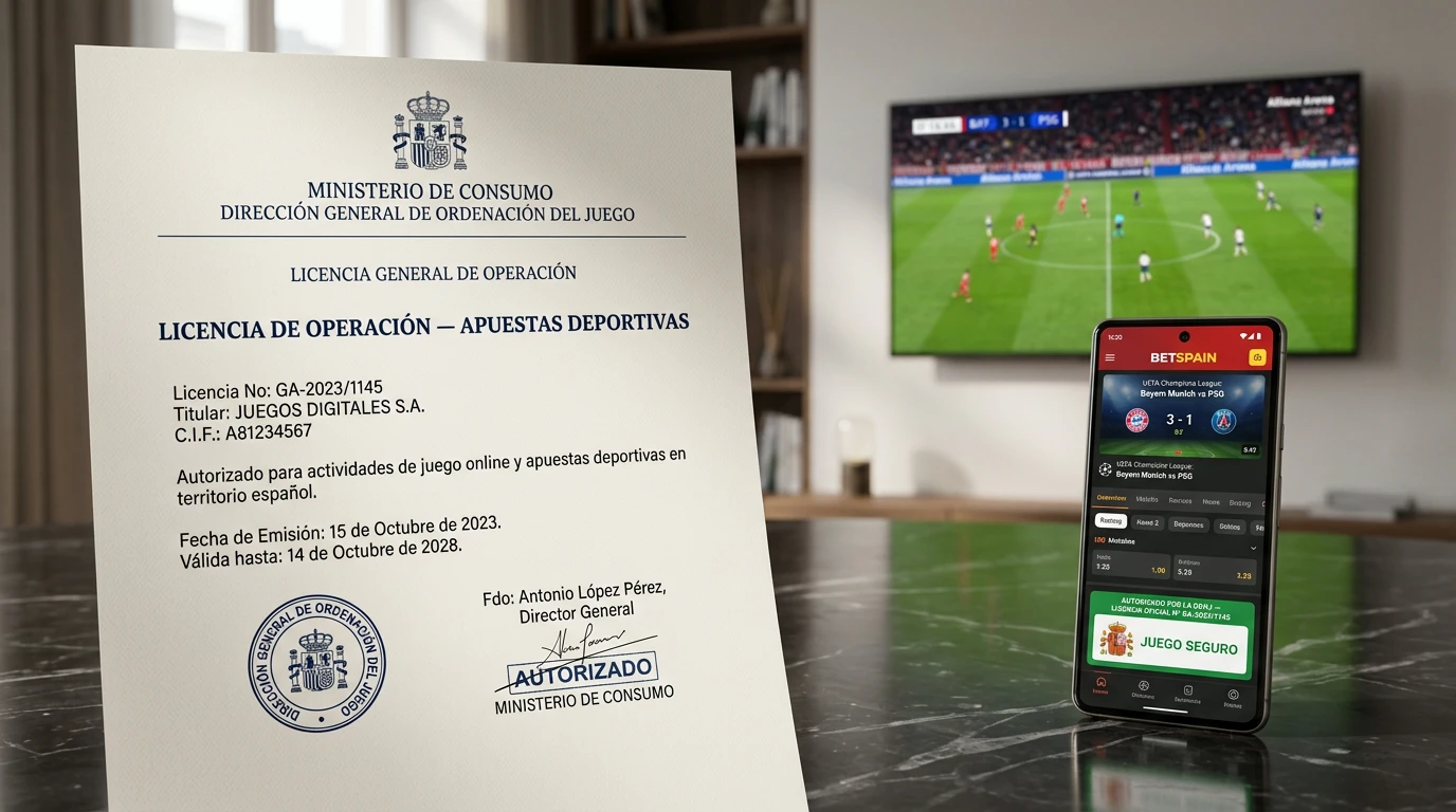 Regulación DGOJ para apuestas legales en la Champions League en España con garantías al jugador