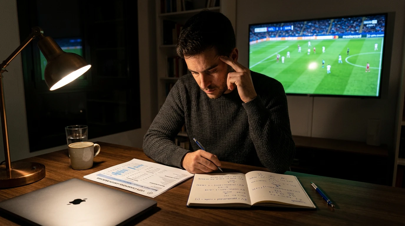 Estrategia de value betting en la Champions League con cálculo de expected value y cuotas con valor real